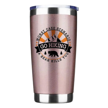 Hiking Worst Case Scenario 20oz Insulated Vacuum Sealed Tumbler